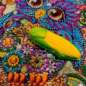 Corn key chain .